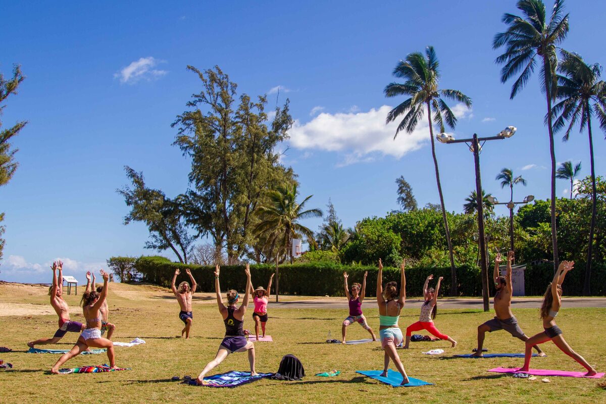 Paia Bay yoga flow